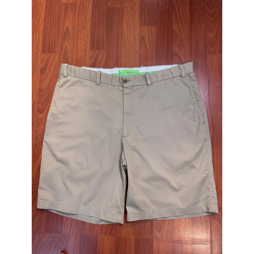 Betenly Tan Khaki Chino Shorts Mens 40 Cotton Spandex #golf #preppy